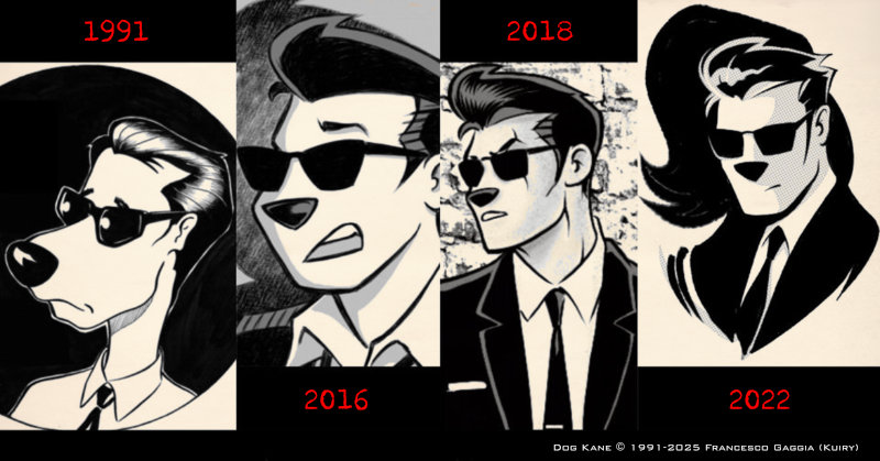 Dog Kane - Evoluzione grafica 1991-2022
